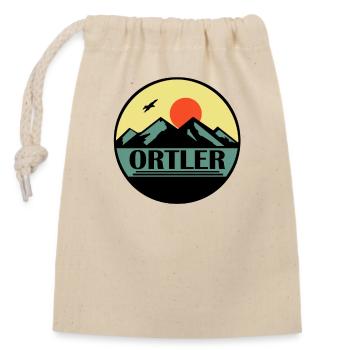 Ortler - Sac cadeau en coton avec cordon (14 x 20 cm) - nature - Devant