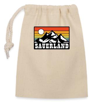 Sauerland - Verschließbarer Geschenkbeutel aus Baumwolle (14x20cm) - Natur - Vorne