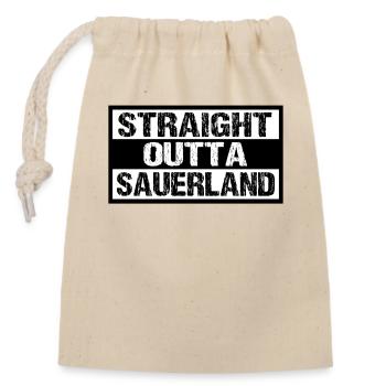 Sauerland - Verschließbarer Geschenkbeutel aus Baumwolle (14x20cm) - Natur - Vorne