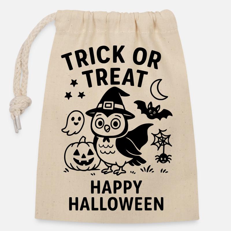 tromper - Sac cadeau en coton avec cordon (14 x 20 cm) - nature