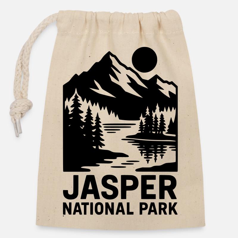 Jasper National Park - Closable cotton gift bag (14x20cm) - nature