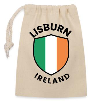 Drapeau d’Irlande de Lisburn - Sac cadeau en coton avec cordon (14 x 20 cm) - nature - Devant