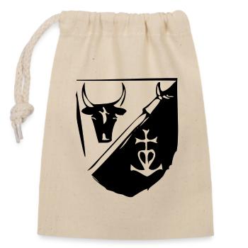 drapeau gardian - Sac cadeau en coton avec cordon (14 x 20 cm) - nature - Devant