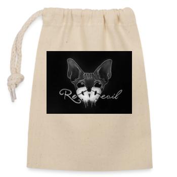 Sphynx Katze Dunkek - Verschließbarer Geschenkbeutel aus Baumwolle (14x20cm) - Natur - Vorne