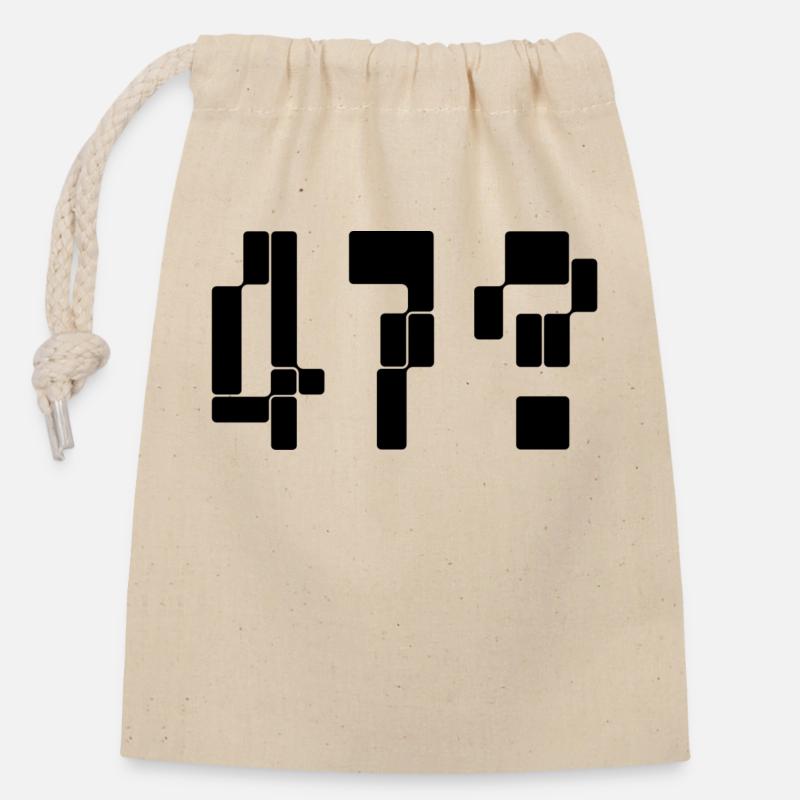 Element 6 / 47 - Verschließbarer Geschenkbeutel aus Baumwolle (14x20cm) - Natur