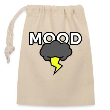 Dark Thunder Cloud - MOOD: Digital Drawing - Closable cotton gift bag (14x20cm) - nature - Front