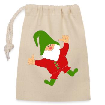 Hopping Imp - Closable cotton gift bag (14x20cm) - nature - Front