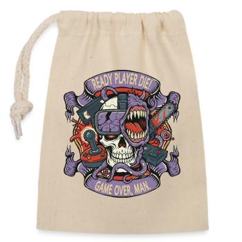 Ready Player The Skulls - Closable cotton gift bag (14x20cm) - nature - Front