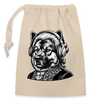 Eurasier | Classic | Mozart - Verschließbarer Geschenkbeutel aus Baumwolle (14x20cm) - Natur - Vorne