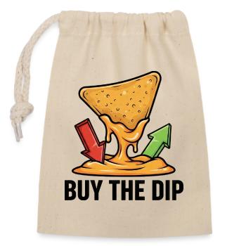 Nachos Cheese Dip Saying Trading Financial Stocks - Closable cotton gift bag (14x20cm) - nature - Front