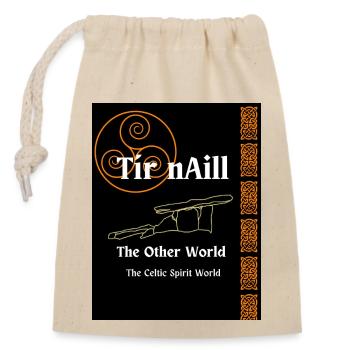 Tír nAill, le monde des esprits celtiques - Sac cadeau en coton avec cordon (14 x 20 cm) - nature - Devant