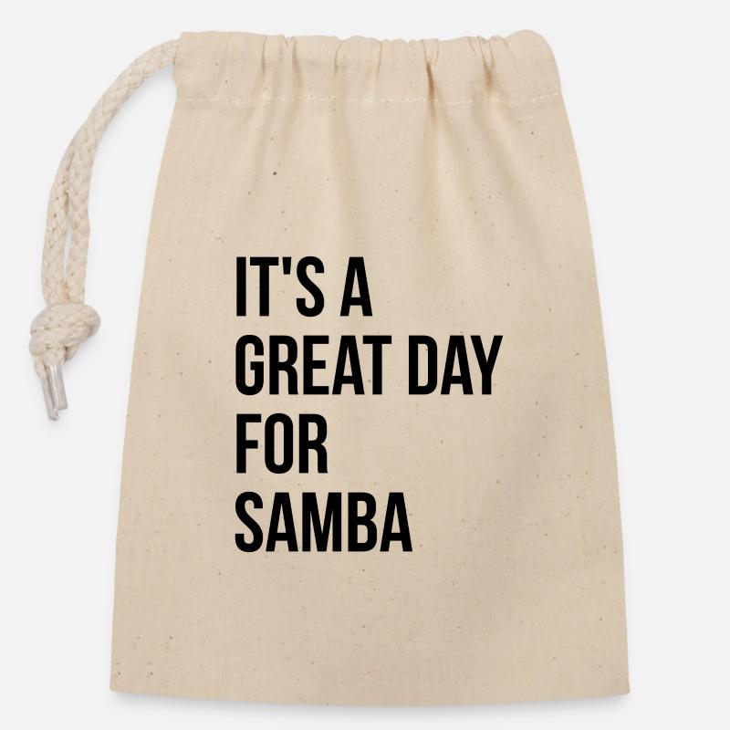 Samba - Verschließbarer Geschenkbeutel aus Baumwolle (14x20cm) - Natur