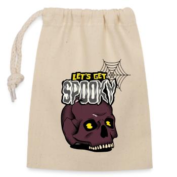let's get Spooky - Closable cotton gift bag (14x20cm) - nature - Front