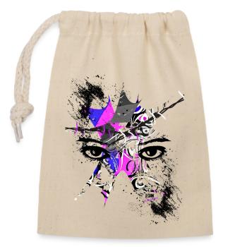 Eye of Truth by Acryl Gallery & Design - Closable cotton gift bag (14x20cm) - nature - Front