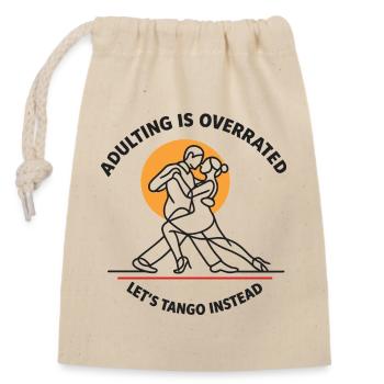 Tango Argentino Passion Gift - Closable cotton gift bag (14x20cm) - nature - Front