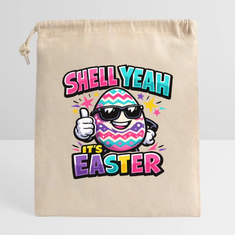Hell Yeah It's Easter Verschließbarer Geschenkbeutel aus Baumwolle (14x20cm)