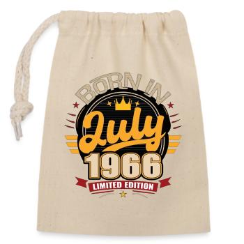 Born_in_July_1966 - Sac cadeau en coton avec cordon (14 x 20 cm) - nature - Devant