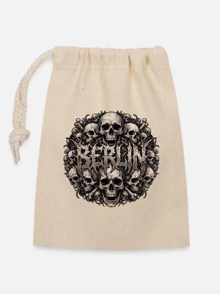 Berlin Death Metal - Verschließbarer Geschenkbeutel aus Baumwolle (14x20cm) - Natur