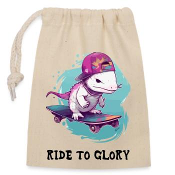 Ride to glory - Sac cadeau en coton avec cordon (14 x 20 cm) - nature - Devant