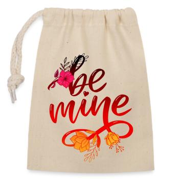 Beautiful female paint art Face colorful woman - Closable cotton gift bag (14x20cm) - nature - Front
