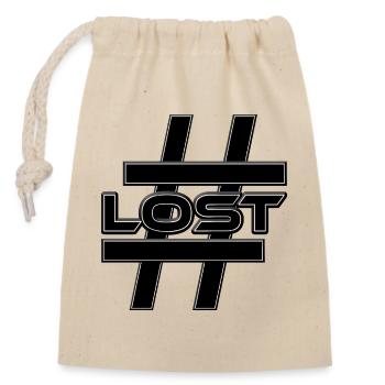 LOST Hashtag Heartbreak Heartbreak - Closable cotton gift bag (14x20cm) - nature - Front