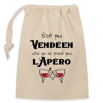 n'est pas vendeen - Sac cadeau en coton avec cordon (14 x 20 cm) - nature - Devant