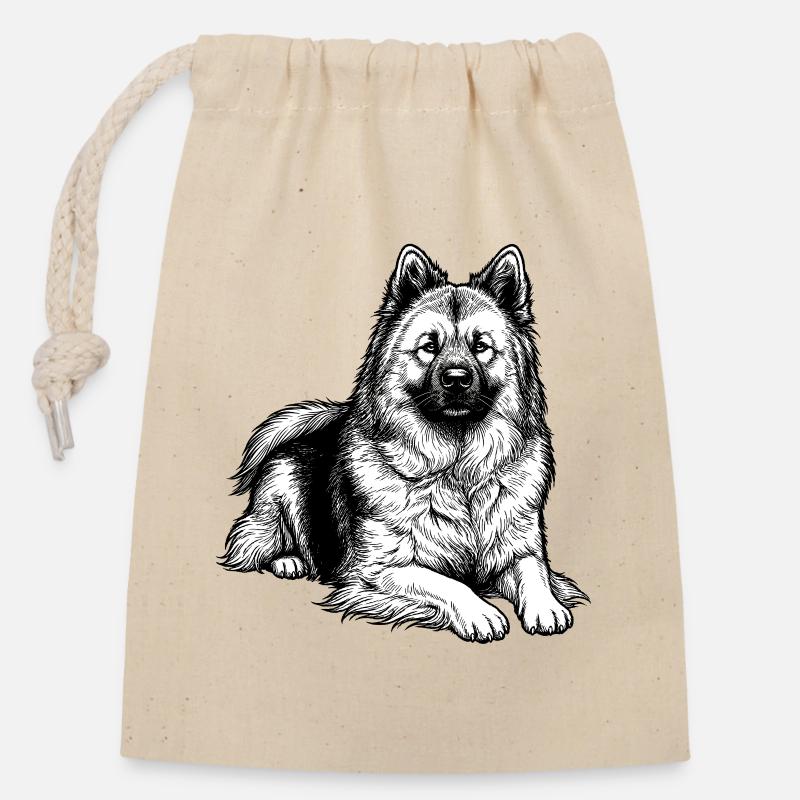Eurasier | Good Boy - Verschließbarer Geschenkbeutel aus Baumwolle (14x20cm) - Natur