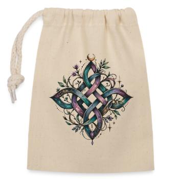 Witch's Knot - Closable cotton gift bag (14x20cm) - nature - Front