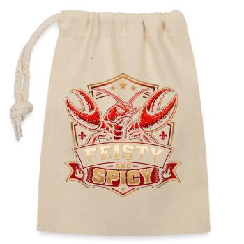 Nourriture épicée et épicée pour femmes - Sac cadeau en coton avec cordon (14 x 20 cm) - nature - Devant