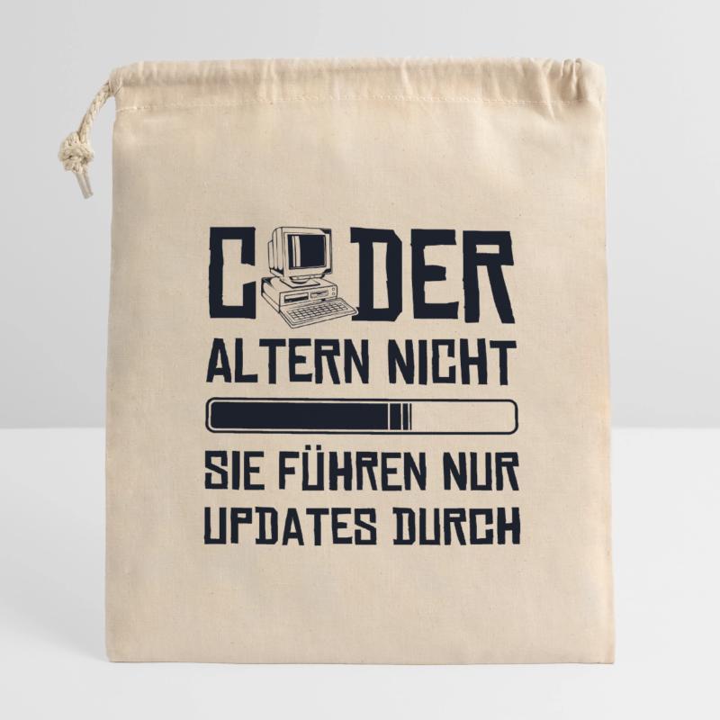 Coder Altern Nicht Developer Softwareingenieur Verschließbarer Geschenkbeutel aus Baumwolle (14x20cm)