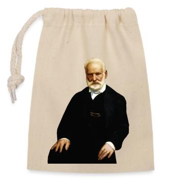 morot loves nicolas portrait of V H - Closable cotton gift bag (14x20cm) - nature - Front