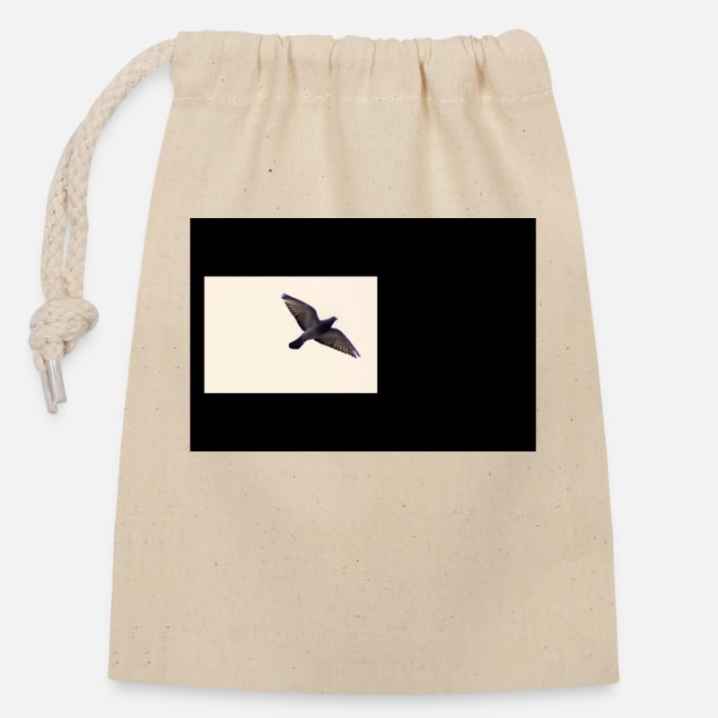 Basic Streetwear - Sac cadeau en coton avec cordon (14 x 20 cm) - nature