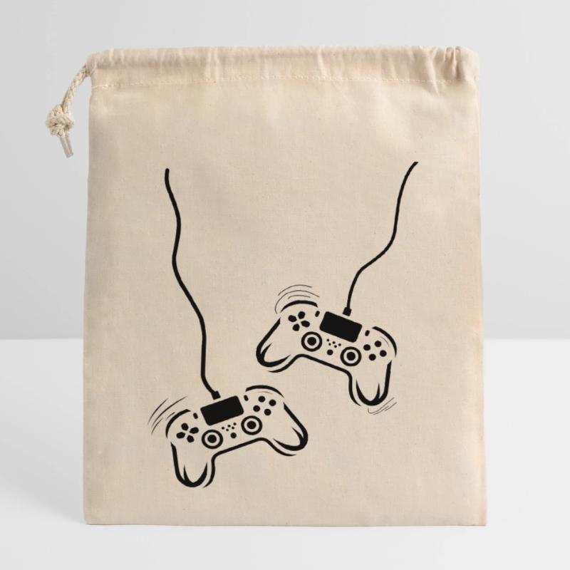 Game Console Controller Closable cotton gift bag (14x20cm)