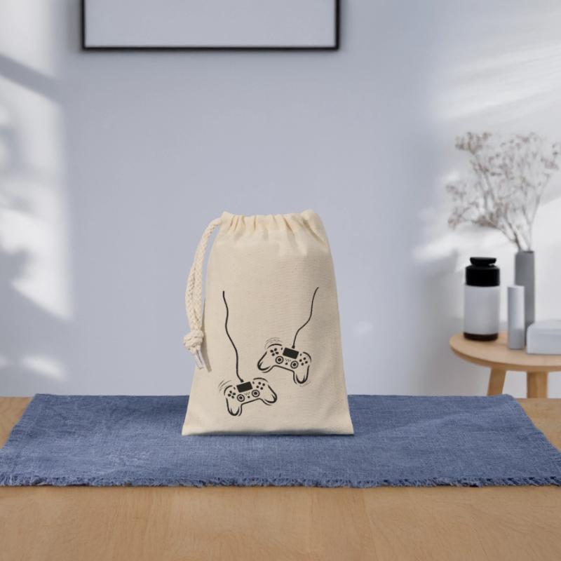 Game Console Controller Closable cotton gift bag (14x20cm)