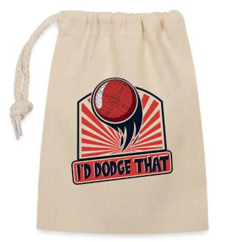J’aurais ce jeu d’équipe Prisonball Joueur de ballon chasseur - Sac cadeau en coton avec cordon (14 x 20 cm) - nature - Devant
