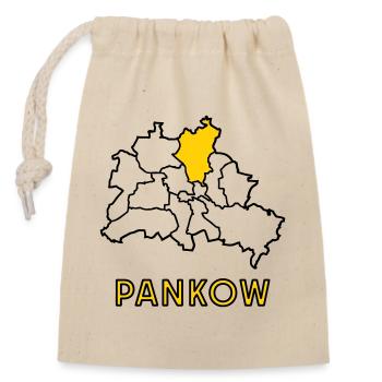 PANKOW, a district of Berlin - Closable cotton gift bag (14x20cm) - nature - Front
