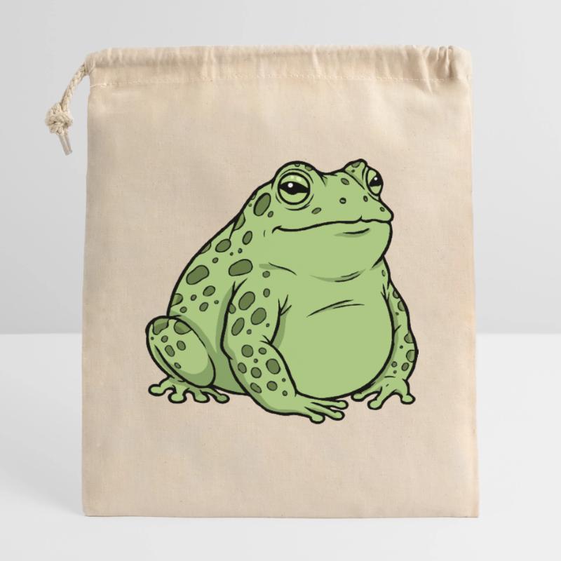 Fat toad Closable cotton gift bag (14x20cm)