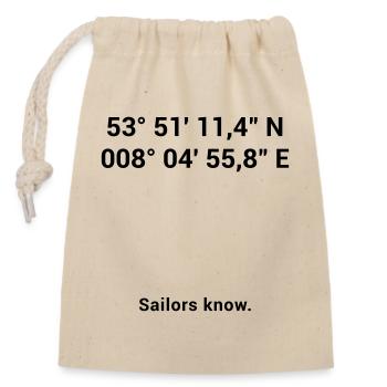 Phare de Sable Rouge - Mer du Nord maritime mer Baltique - Sac cadeau en coton avec cordon (14 x 20 cm) - nature - Devant