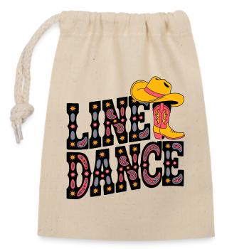Neon Cowboy Boots Pattern - Closable cotton gift bag (14x20cm) - nature - Front