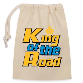LKW Fahrer,LKW ,Trucker Fun King of the Road (25) - Verschließbarer Geschenkbeutel aus Baumwolle (14x20cm) - Natur - Vorne