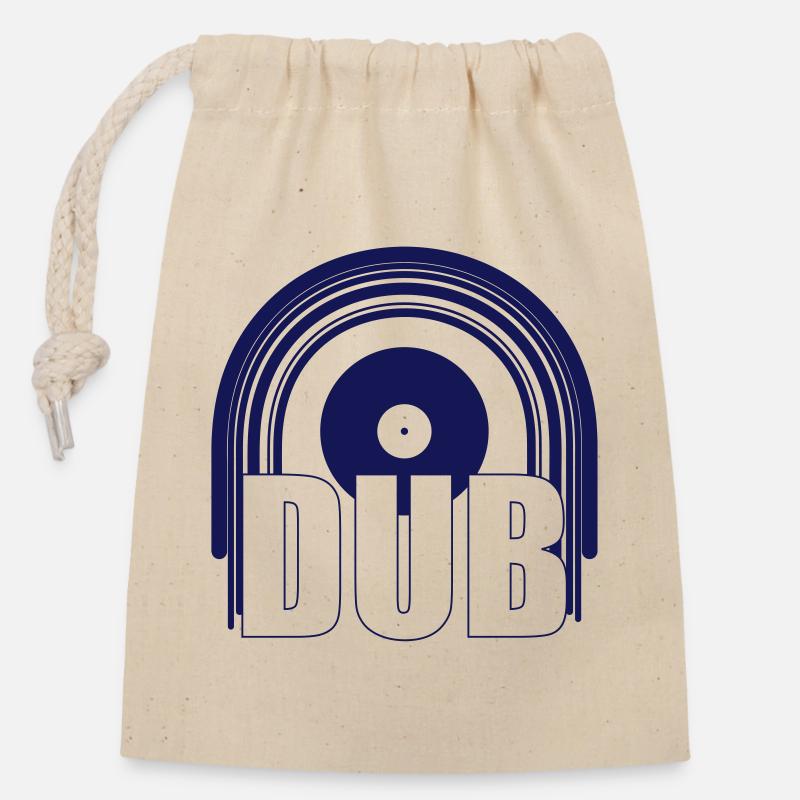 Dub - Closable cotton gift bag (14x20cm) - nature