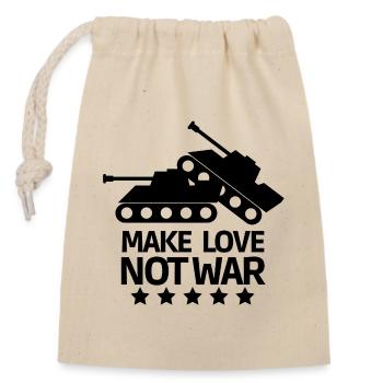 guerre, anti-guerre, contre la guerre - Sac cadeau en coton avec cordon (14 x 20 cm) - nature - Devant