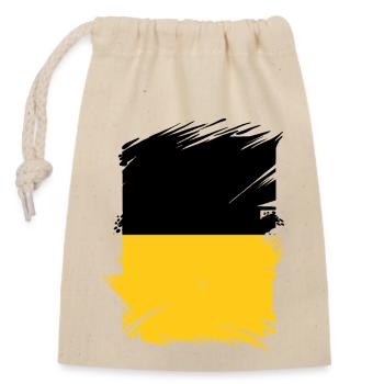 Flag of Baden Württemberg Heimat Stuttgart - Closable cotton gift bag (14x20cm) - nature - Front