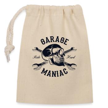 Garage Maniac Car Mechanic Car Mechanic Car - Closable cotton gift bag (14x20cm) - nature - Front