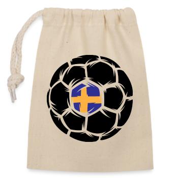 Handballer Handball Sweden European Championship Symbol Logo icon - Closable cotton gift bag (14x20cm) - nature - Front