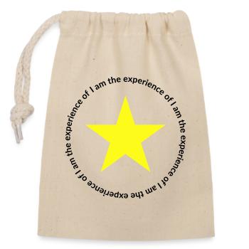 Mantric 2 - I am - Closable cotton gift bag (14x20cm) - nature - Front