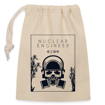 Nuklearingenieur Chinesischer Hanzi Energy Nuclear - Verschließbarer Geschenkbeutel aus Baumwolle (14x20cm) - Natur - Vorne