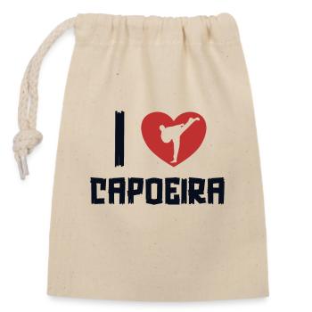 Ich liebe Capoeira Ginga Capoeirista Tanz Capoeira - Verschließbarer Geschenkbeutel aus Baumwolle (14x20cm) - Natur - Vorne