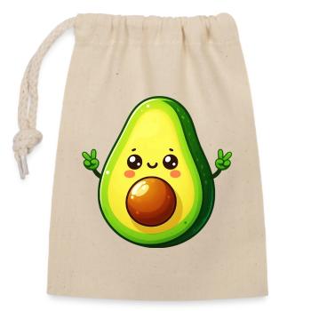 Avocat - Sac cadeau en coton avec cordon (14 x 20 cm) - nature - Devant