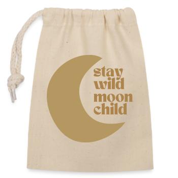 Séjour Wild Moon Child - Sac cadeau en coton avec cordon (14 x 20 cm) - nature - Devant